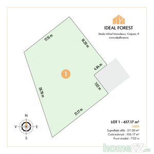 Ideal Forest - VINDEM LOT 1 - 617m2 DESCHIDERE LA PADUREA SNAGOV