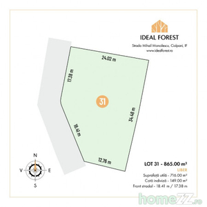 Ideal Forest -vindem LOT 31 - 865.00 m2