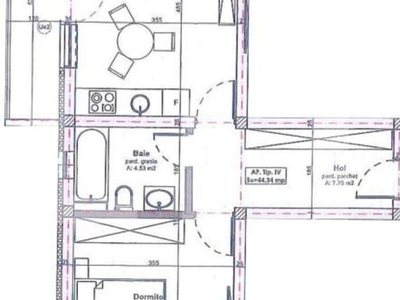 Imobil nou! Apartament cu 2 camere, semifinisat, 44 mp, zona Apahida