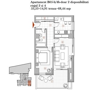 Apartament 2 camere decomandat, spatios - direct dezvoltator/GARA-arcu