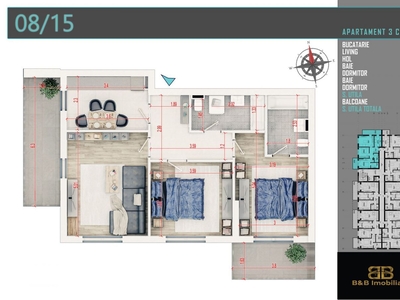 Studio l Pipera Bloc Nou Finalizat