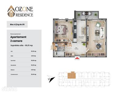 Ozone Residence, 2 camere, 66 mp utili, Tractorul