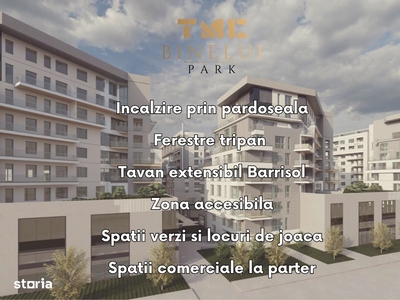 Ap. 4 camere - TMC Park, la doar 1 minut de parcul Tudor Arghezi