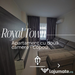 Se închiriază: Apartament cu două camere la Royal Town, Copou