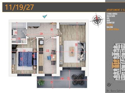 Titan-Theodor Pallady 2 camere decomandate Parcare Gratis