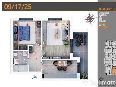 Apartament 2 camere Incalzire prin Pardoseala Comison 0