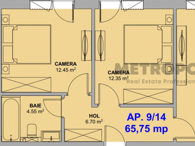 Apartament 3 camere nou