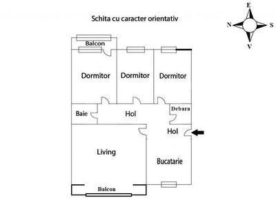 Apartament 4 camere