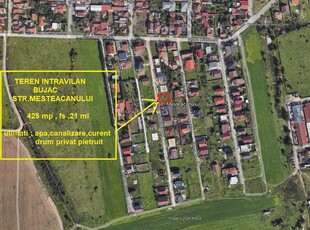 Teren intravilan 425 mp Bujac, str.Mesteacanului fs.21 ml-33850 euro