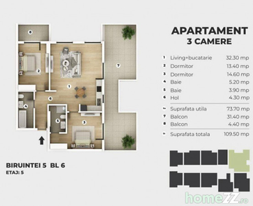 AP 3 Camere - Metrou - Rezidential Berceni