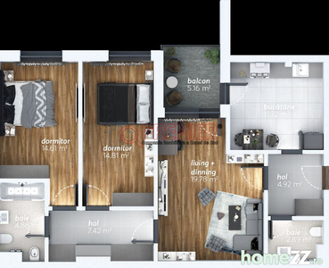 Apartament deosebit - 3 camere - Mutare imediata