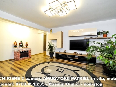 Inchiriere apartament 3 camere Aparatorii Patriei, metrou 3 camere in vila
