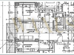 Apartament 2 camere 61 mp, zona Andrei Muresan