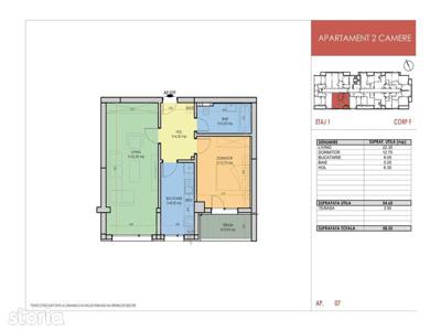 Inchiriez apartament decomandat 2 camere, Autogara - Coposu Beta Et.3