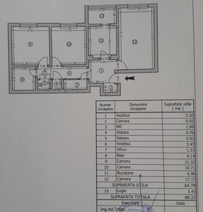 Apartament 3 camere Dristor - Fizicienilor