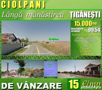 Ciolpani-centaral, 15000mp, 100m deschidere