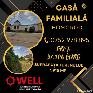 De vânzare casă familială în Homorod, jud. Brașov