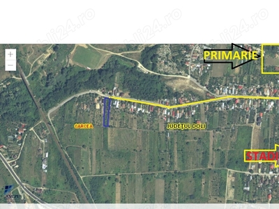 Teren intravilan,1.900 mp, Carcea-Str Viaductului ,intre case,utilitati