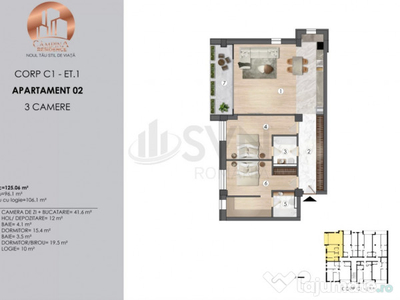Apartament 3 camere I Campina Residence I Proiect Nou I D...