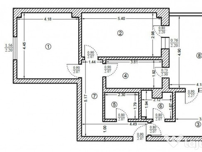 Apartament de trei camere decomandate, 73mp, terasa de 20mp,