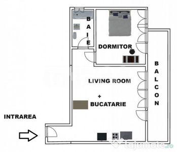 Apartament decomandat la etajul 3 cu lift in zona Doamna Sta