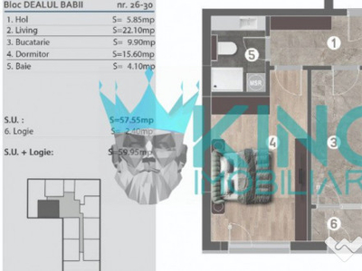 Cavar Residence-Dealul Babii | 2 camere | decomandat | Comis