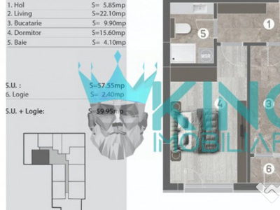 Cavar Residence-Dealul Babii | 2 camere | decomandat | Comis