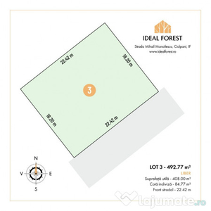 Ideal Forest - LOT 3 - 492.77 m2 MEGA PROMOTIE, 20% DISCOUNT