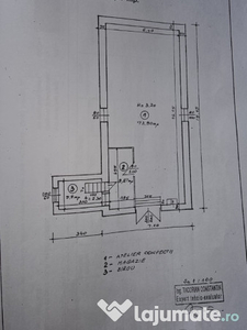 Spatiu/ birou/ magazie zona str Babadag --118mp