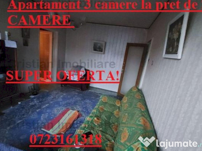 SUPER PRET!! Apartament 3 CAM la pret de 2 camere, ,etaj 3 H