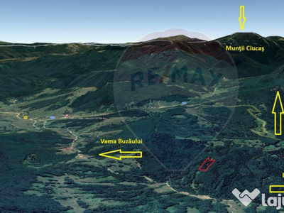 Teren 5500 mp, Valea Sasului, sat Dălghiu, com Vama Buz?...