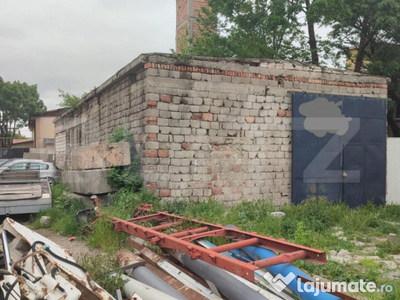 Teren 636 mp , front 21 m , hală demolabilă , zona Brestei