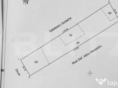 Teren intravilan, 2632 mp, front de 20.7 m, in Ciurea
