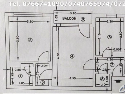 Apartament 3 Camere, Etaj 2, Aleea Unirii