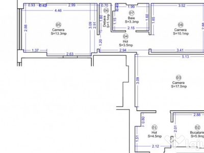 Apartament 3 camere, 60 mp, PIATA VICTORIEI