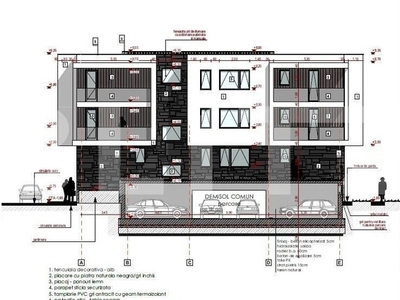 Apartament 2 camere semifinisat, 54.36 mp, 2 parcari, zona Somesului