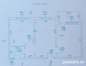 Ap.2 cam.decomandat, reabilitat, în Călărași, str. Dunărea, et. 3, vis a vis de Școala N.Titulescu