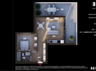 APARTAMENT 2 CAMERE BLOC FINALIZAT TERASA 28 MP