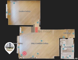 Apartament 2 camere mobilat/utilat - Cortina North|Comision 0