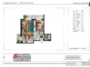 Apartament 2 camere spatios