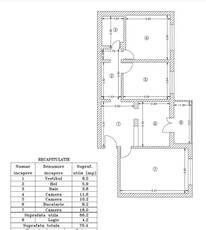 Apartament 3 camere 1982 centrala Diham / Titan / Basarabia