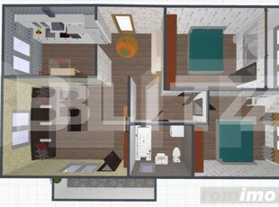 Apartament 3 camere, 70 mp utili, semifinisat, optional parcare!