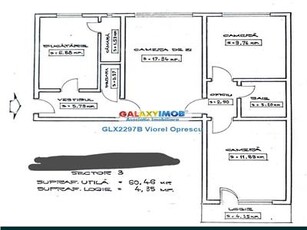 Apartament 3 camere, etaj 3/4. Scoala Gimnaziala 116, Titan