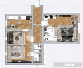 Apartament cu 2 camere, 62mp, zona Centrala