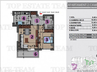 Apartament de 2 camere de in Berceni Grand Arena