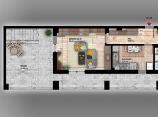 Apartament de 2 camere decomandat în zona Theodor Pallady