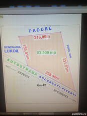 Teren de vanzare Bucuresti Pitesti ultimul lot km 42