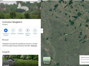 Teren de vanzare langa Bucuresti in Calugareni