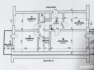 Vand apartament 3 camere in Focsani