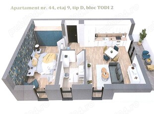 Vand Cesionez promisiune vanzare-cumparare Apartament 2 camere, Tip D, Cartier Ateneo, Torontalului